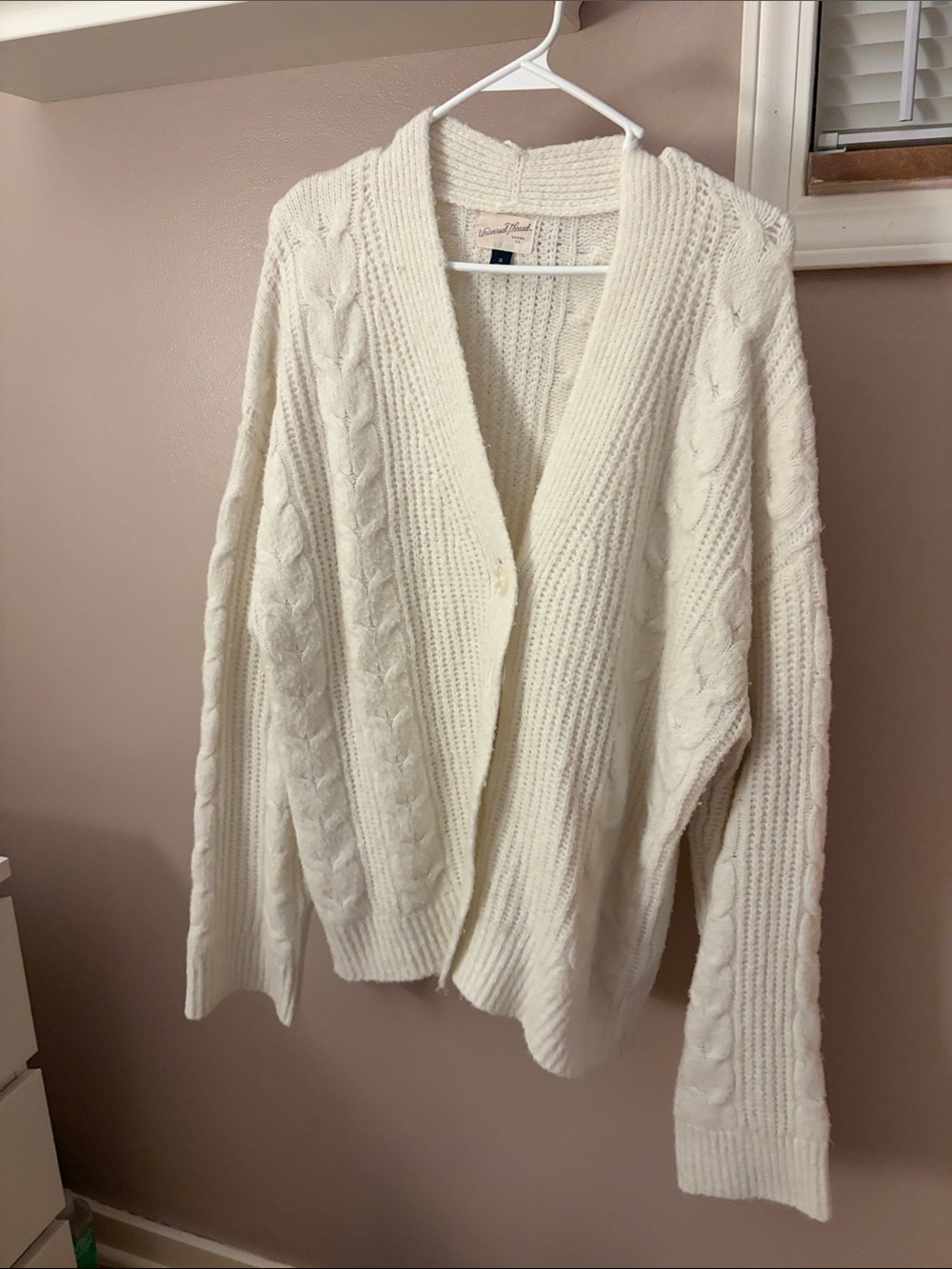 Cable-Knit Cardigan Sweater